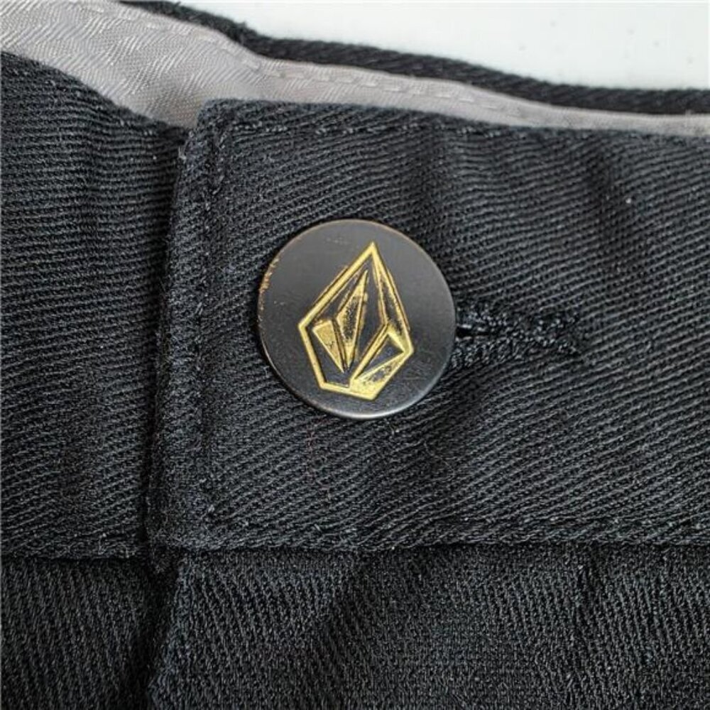 Volcom Men's Shorts Size 29 Black Frickin Modern Stretch Short 4 Pockets Zip - Picture 3 of 7